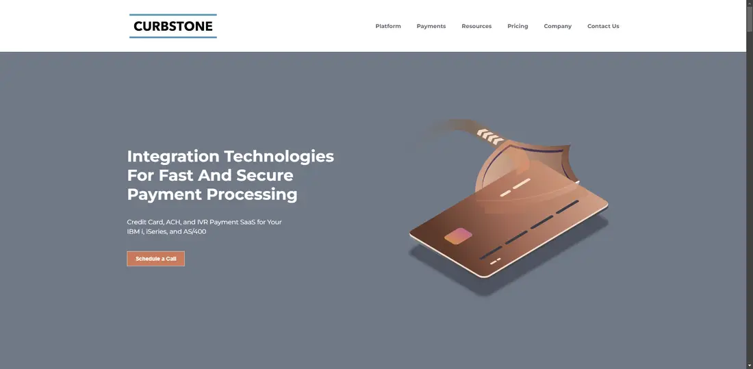 Curbstone Corporation website screenshot
