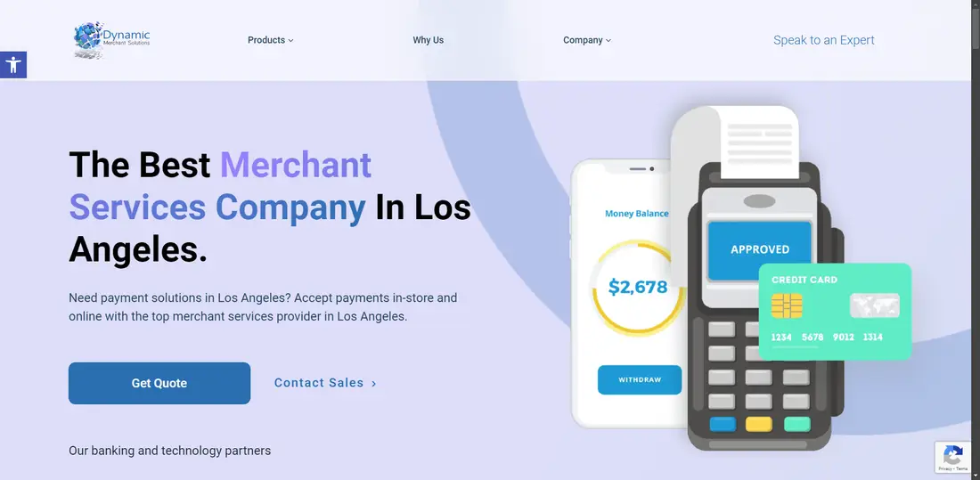 Dynamic Merchant Solutions website screenshot