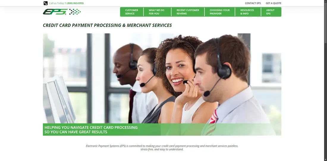 Electronic Payment Process Systems, LLC website screenshot