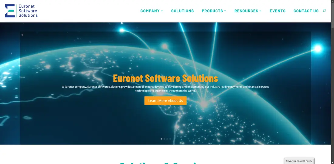 Euronet Software website screenshot