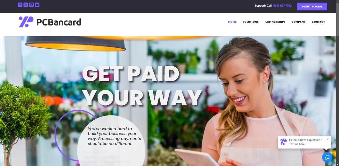 Platinum Choice Bancard website screenshot