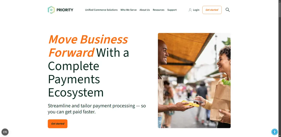 Priority Payment Systems, LLC website screenshot