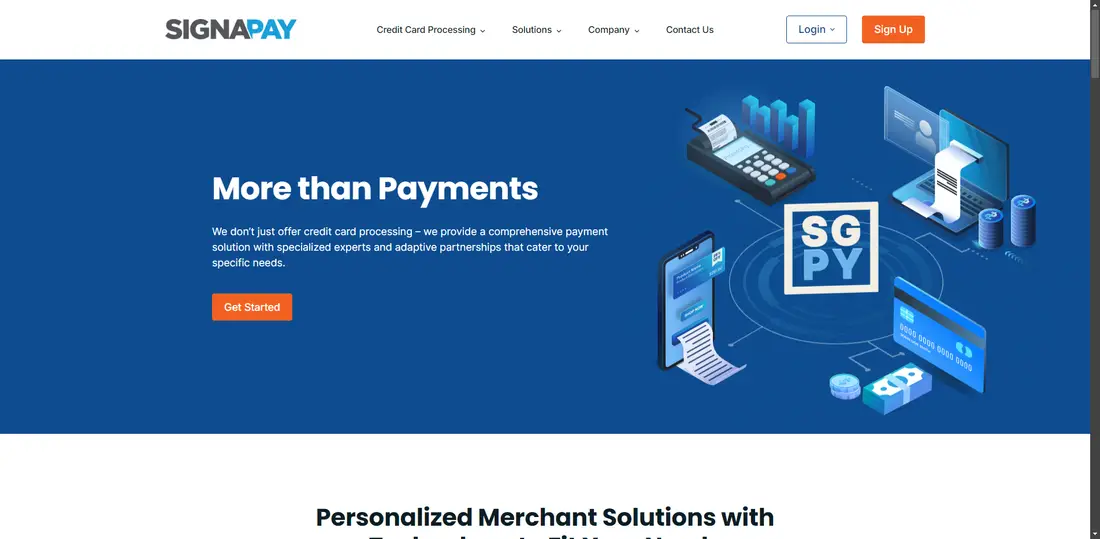 SignaPay, Ltd. website screenshot
