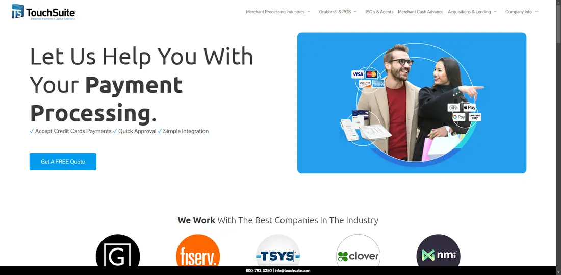 TouchSuite website screenshot