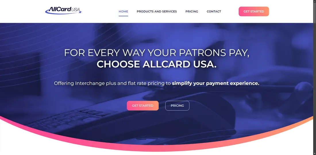 All Card USA website screenshot