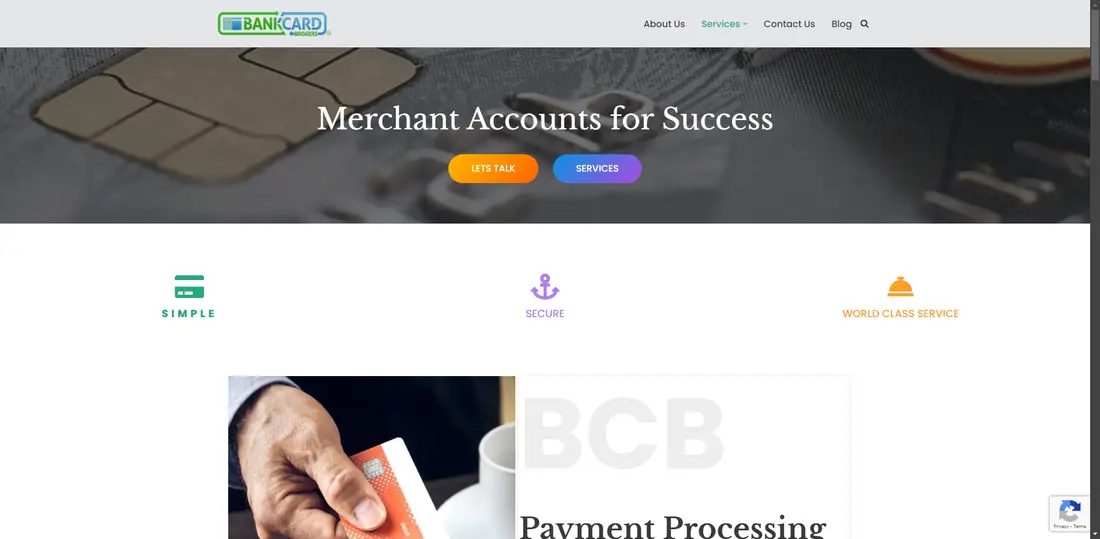 Bank Card Brokers website screenshot