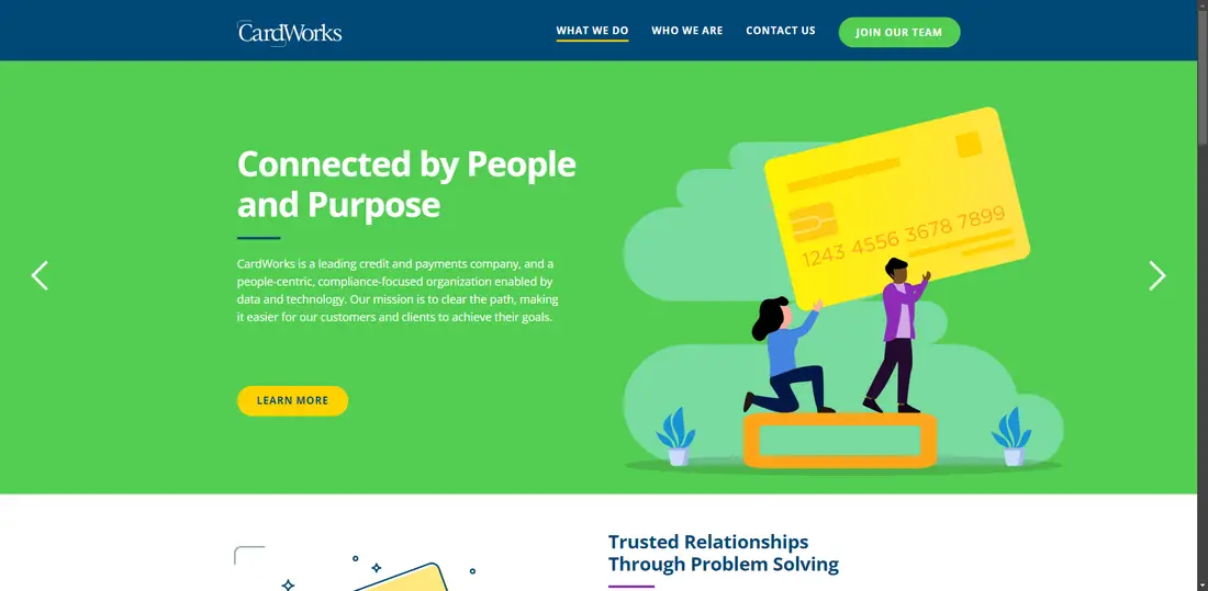 CardWorks, Inc website screenshot