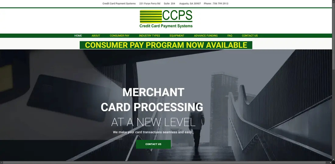 Credit Card Payment Systems website screenshot