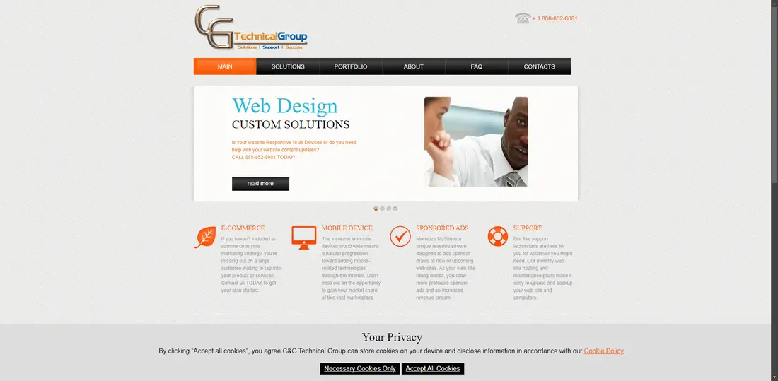 Henry L. Caldwell III website screenshot