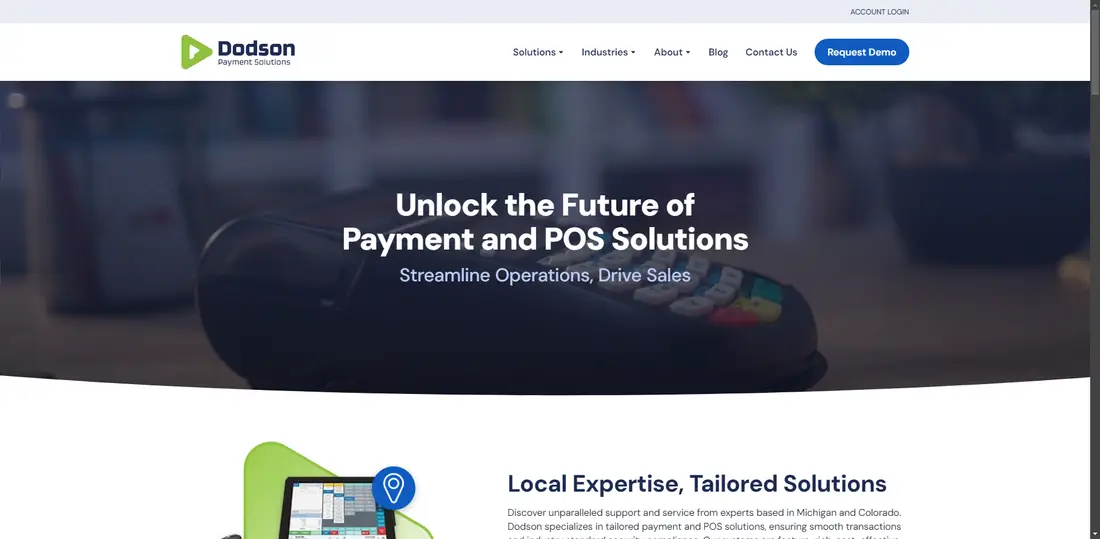 Dodson Payment Solutions website screenshot
