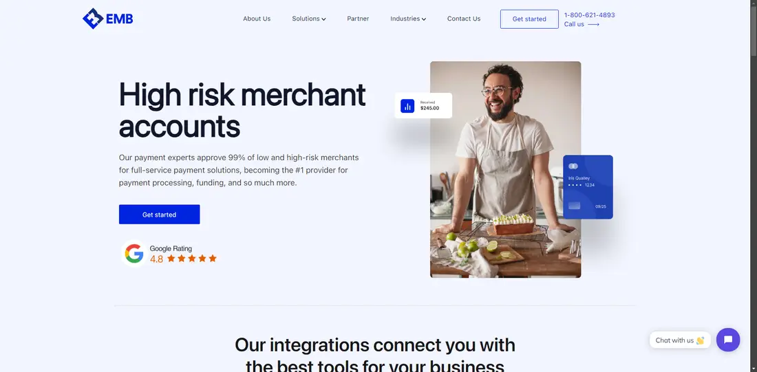 eMerchantBroker.com, LLC website screenshot