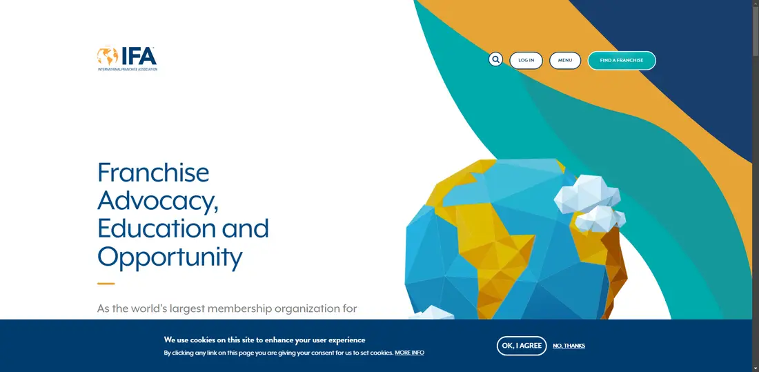 International Franchise Assn website screenshot