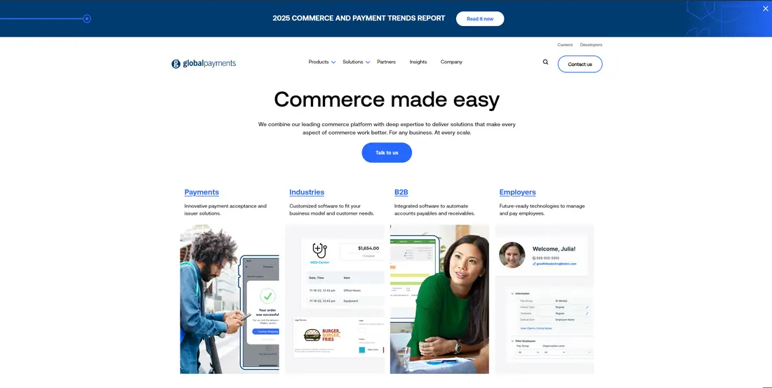 Global Payments, Inc website screenshot