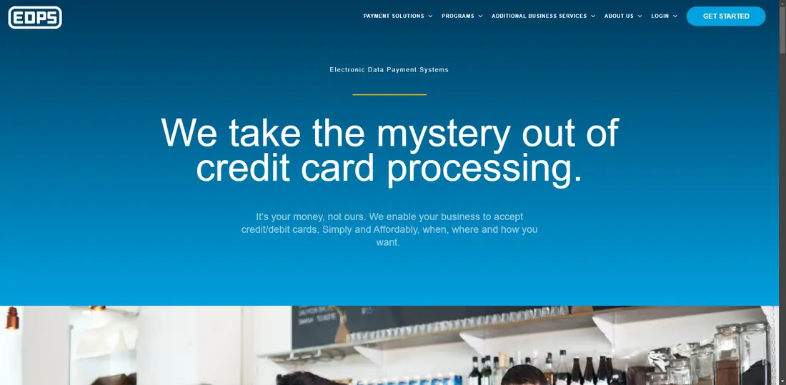Electronic Data Payment Systems website screenshot
