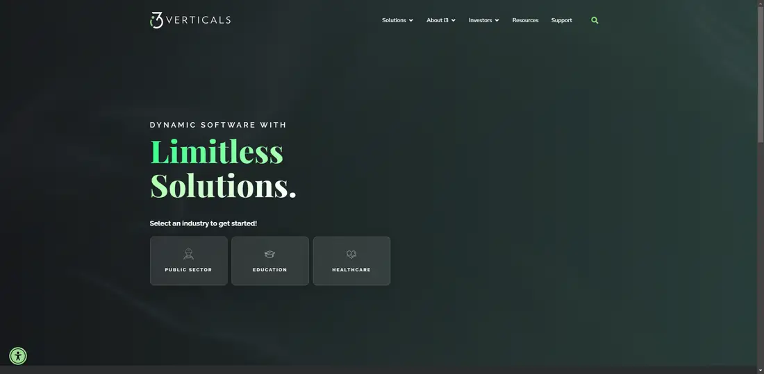 i3 Verticals, Inc. website screenshot
