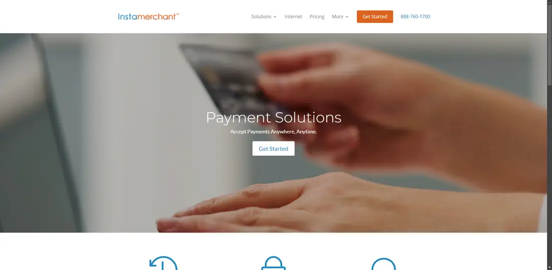 InstaMerchant, LLC website screenshot