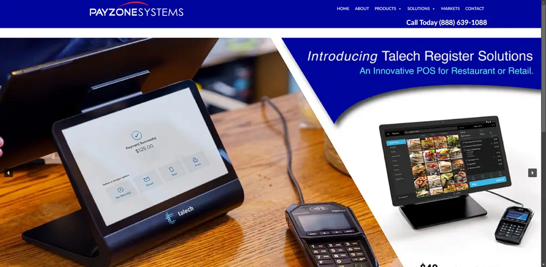 Payzone Systems website screenshot