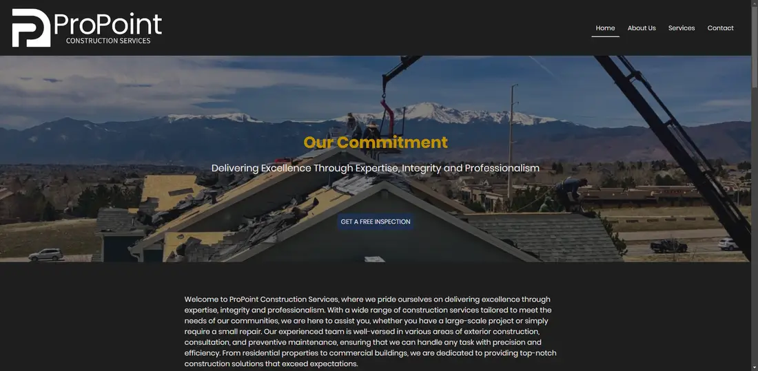 ProPoint CS website screenshot