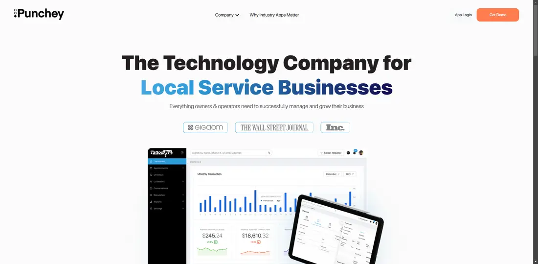 Punchey website screenshot