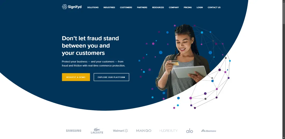 Signifyd website screenshot