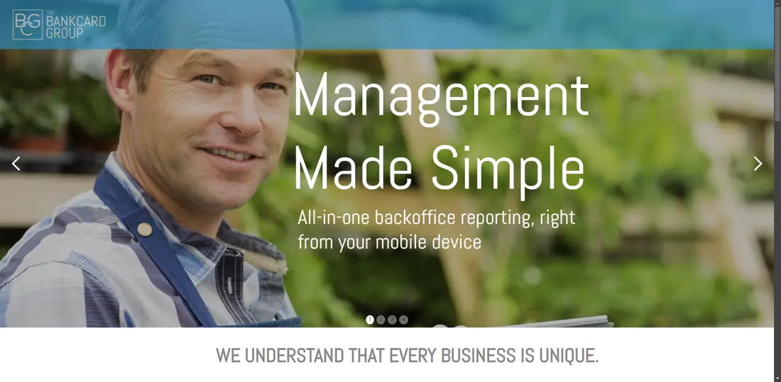 The Bankcard Group website screenshot
