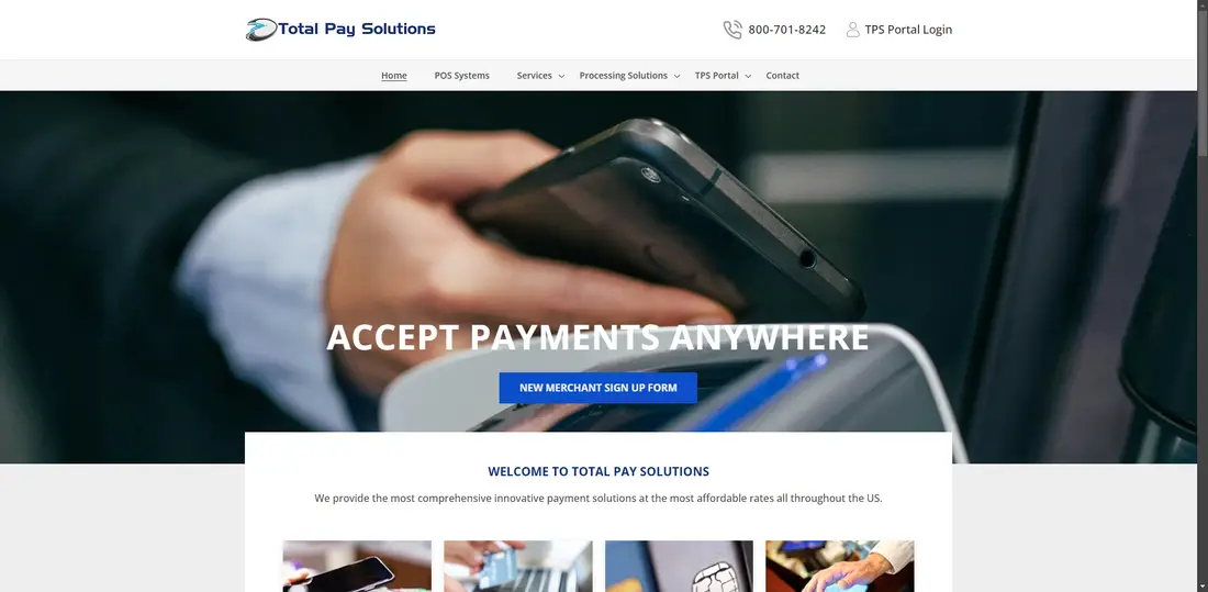 Total Pay Solutions, LLC website screenshot
