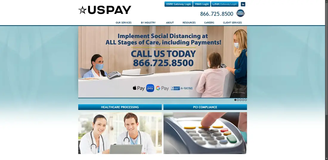 USPAY Group website screenshot