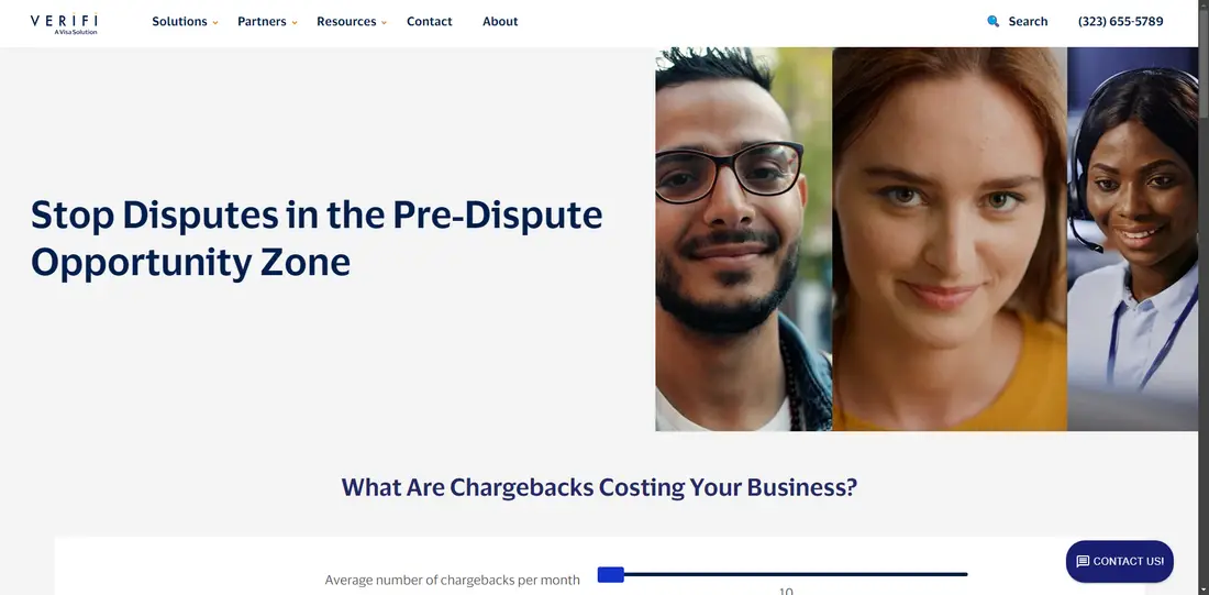 Verifi website screenshot
