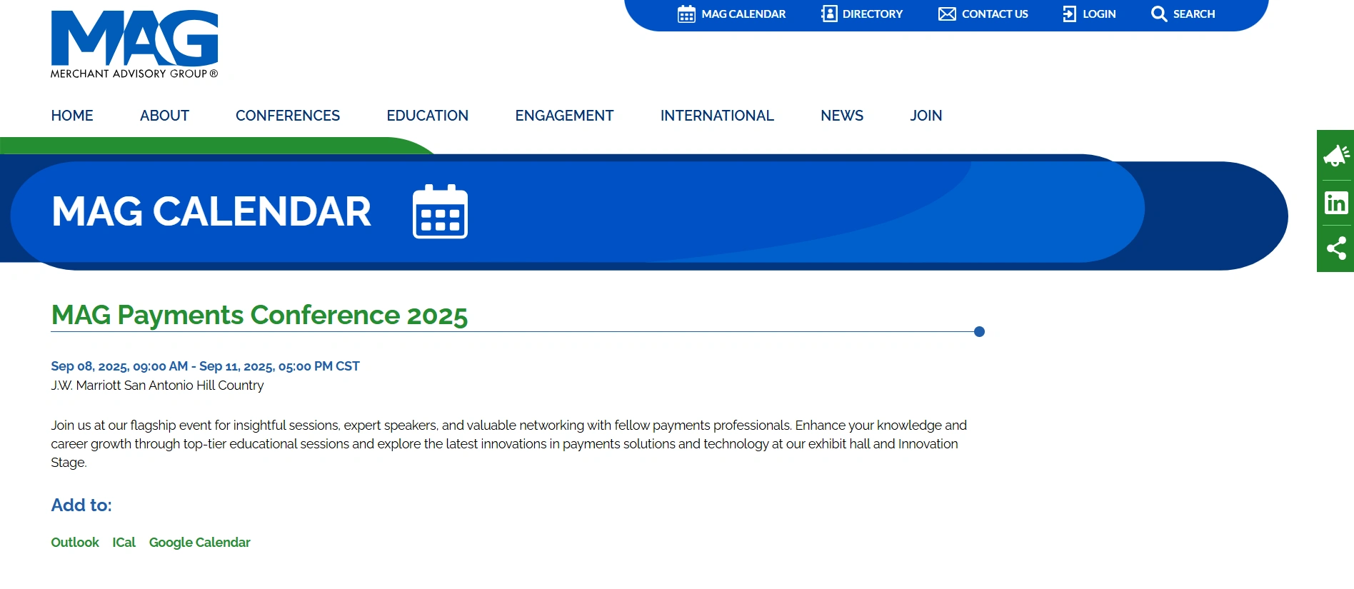 MAG Payments Conference 2025
